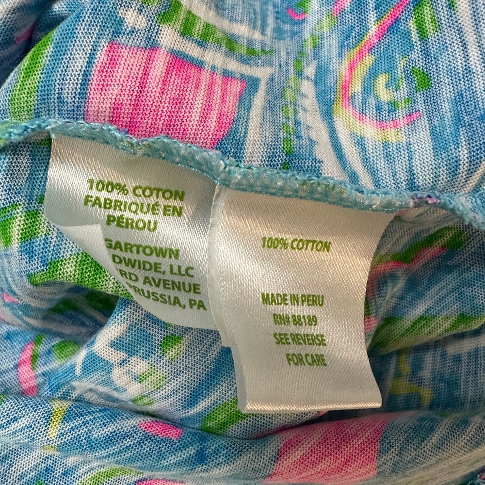 Lilly Pulitzer Etta V Neck Top Sz L like new - Picture 5 of 7